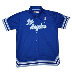 Vintage Y2k Nike Los Angeles Lakers Throwback Warm-up Jersey